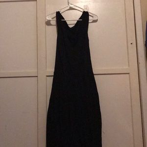 Velvet black dress